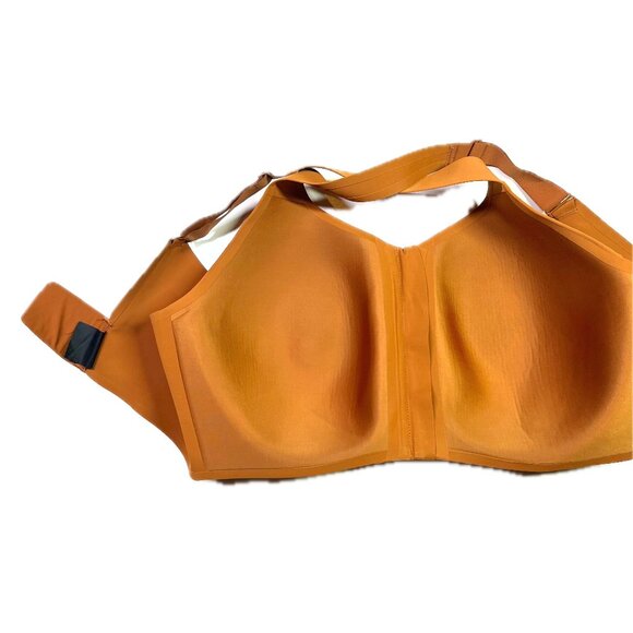 Knix Size 7++ Orange Sports Bra Zip Front Hook Back Wireless - Picture 3 of 9